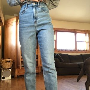 American Eagle High Waisted Mom Jeans Size 2